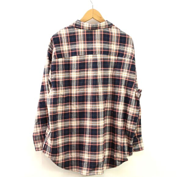NWT Old Navy The BoyFriend Plaid Flannel button down Shirt size XL - Picture 3 of 5